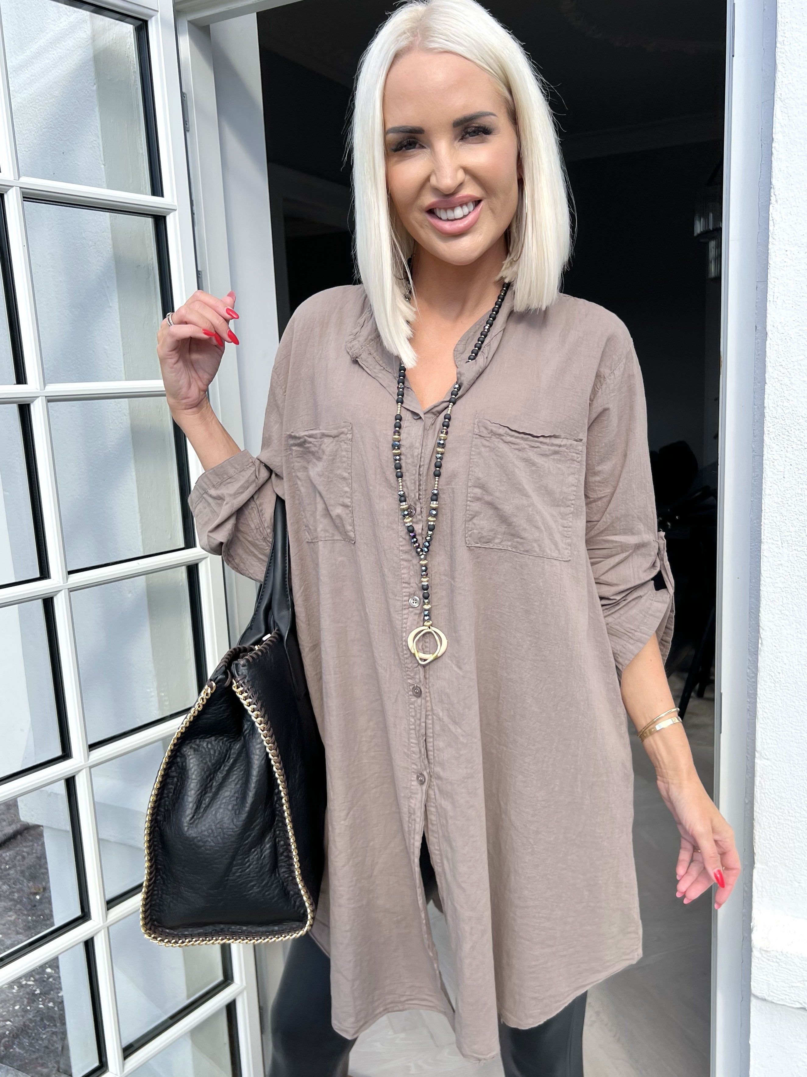 Berna Plain - Skjorta med fickor